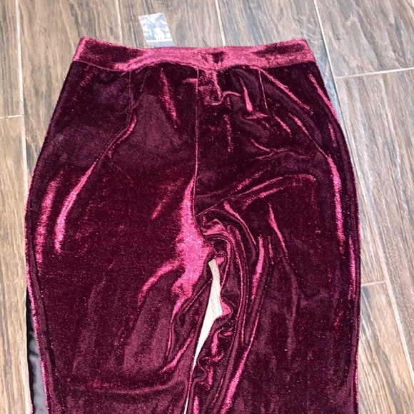 Venus velvet with satin tuxedo style dressy pants - Picture 7 of 8